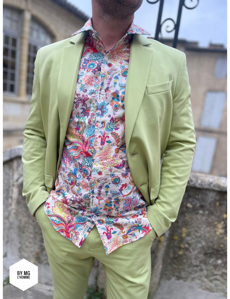BLAZER ZEKE COULEUR AVOCADO IMPERIAL BY MG L'HOMME.