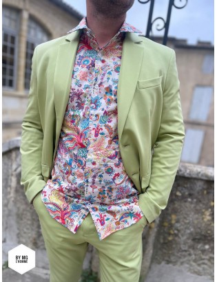 BLAZER ZEKE COULEUR AVOCADO IMPERIAL BY MG L'HOMME.