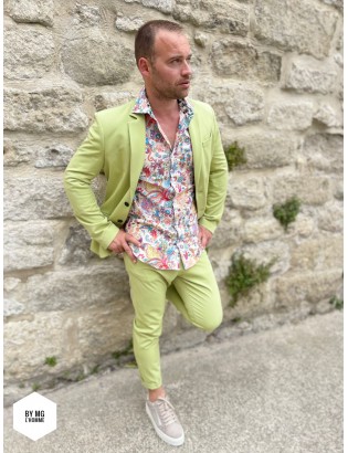 BLAZER ZEKE COULEUR AVOCADO IMPERIAL BY MG L'HOMME.