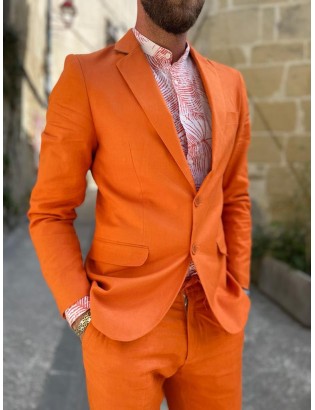 BLAZER ARCHIE ORANGE & BLANC DE LA MARQUE ANTHONY MORATO BY MG L'HOMME