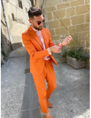 BLAZER ARCHIE ORANGE & BLANC DE LA MARQUE ANTHONY MORATO BY MG L'HOMME