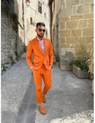 BLAZER ARCHIE ORANGE & BLANC DE LA MARQUE ANTHONY MORATO BY MG L'HOMME