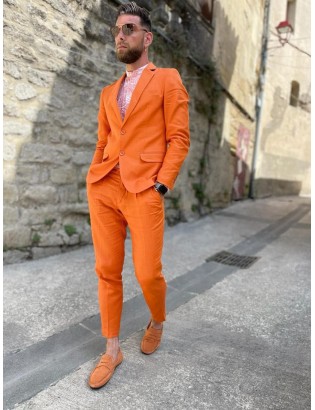 PANTALON ARCHIE ANTHONY MORATO ORANGE & BLANC BY MG L'HOMME.