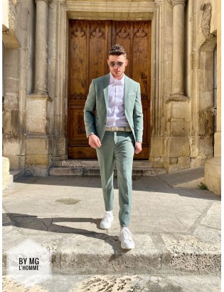 BLAZER OASIS SELECTED LIGHT GREEN BY MG L'HOMME