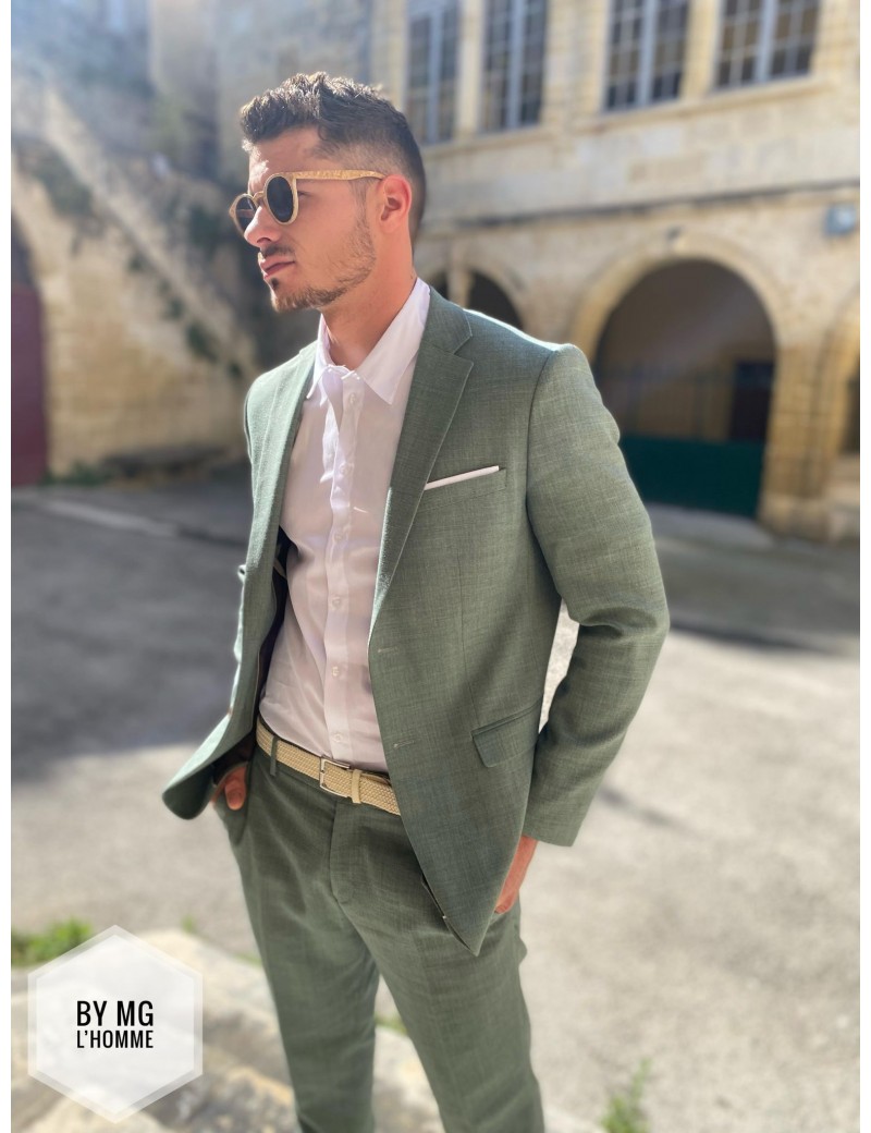 BLAZER OASIS SELECTED LIGHT GREEN BY MG L'HOMME