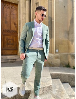 BLAZER OASIS SELECTED LIGHT GREEN BY MG L'HOMME
