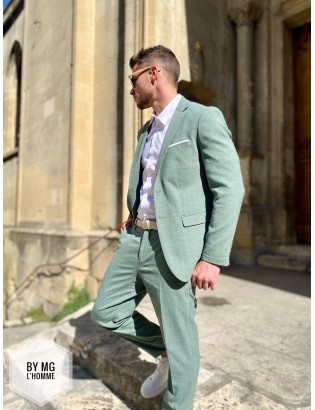 BLAZER OASIS SELECTED LIGHT GREEN BY MG L'HOMME