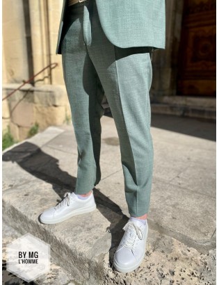PANTALON OASIS LIGHT GREEN SELECTED BY MG L'HOMME.