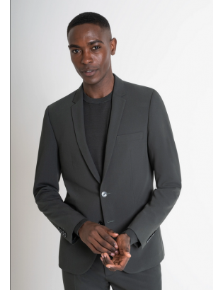 VESTE « BONNIE » SLIM FIT EN VISCOSE MÉLANGÉE ÉLASTIQUE VERTE